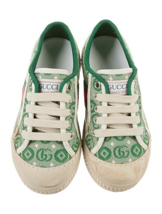Gucci Kids' Web Accent Low Top Sneakers