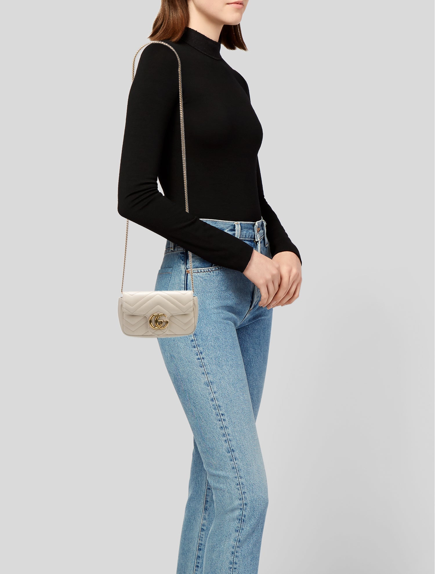 Gucci Leather Marmont Super Mini