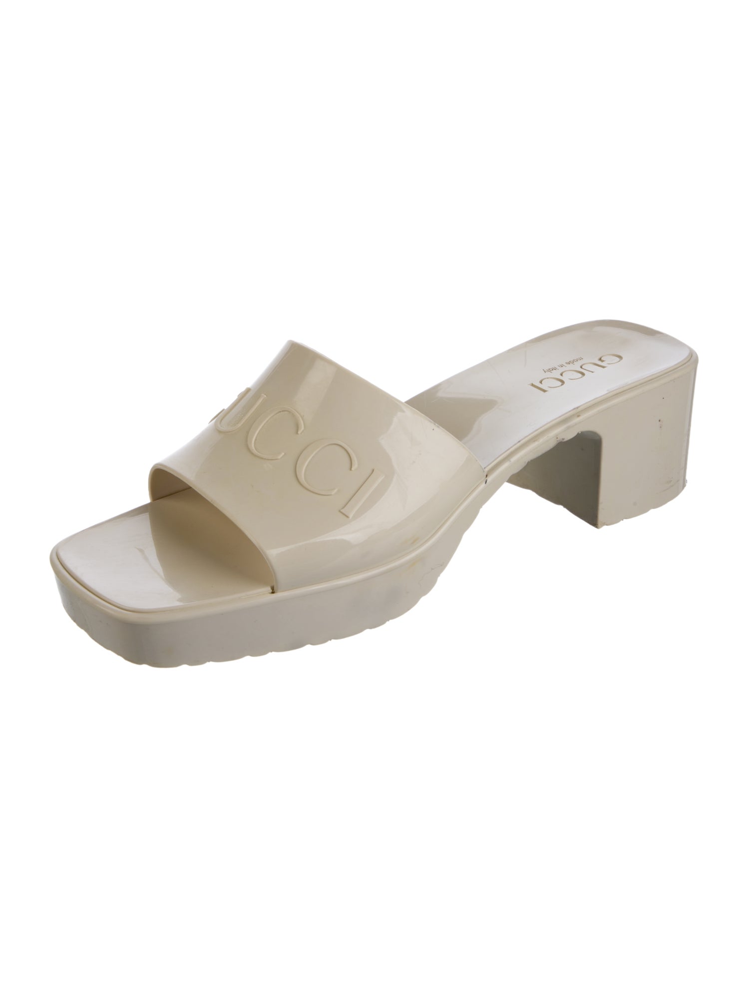 Gucci Patent Leather Slides