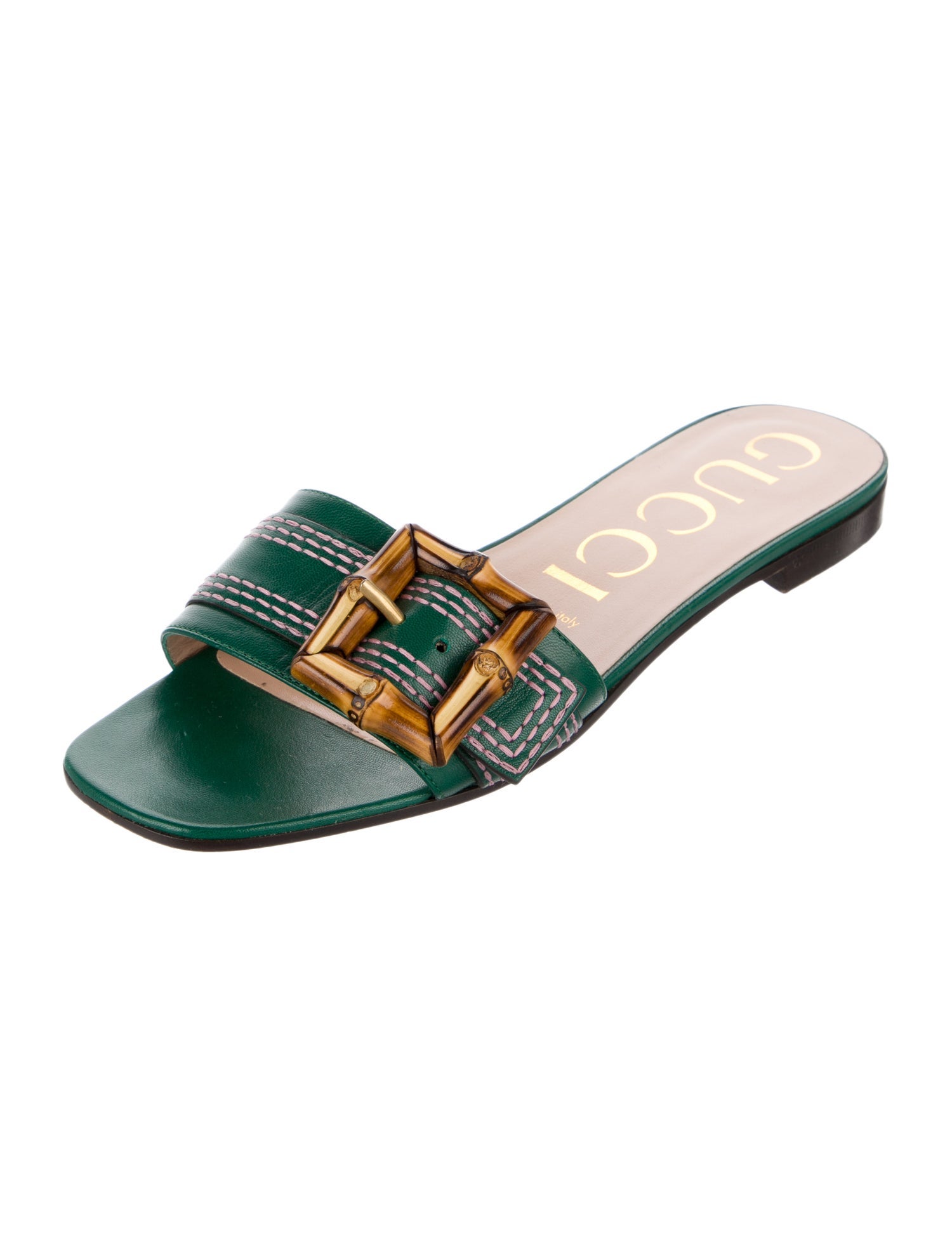 Gucci Leather Slides