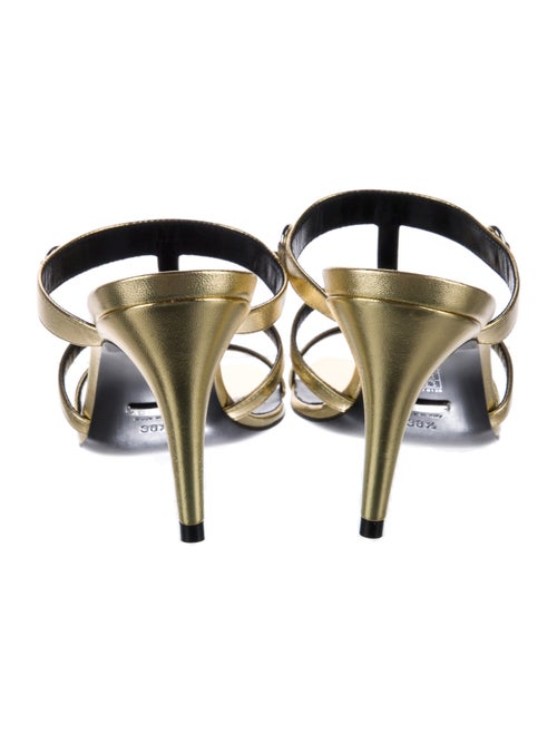 Gucci Horsebit Accent Leather Slides