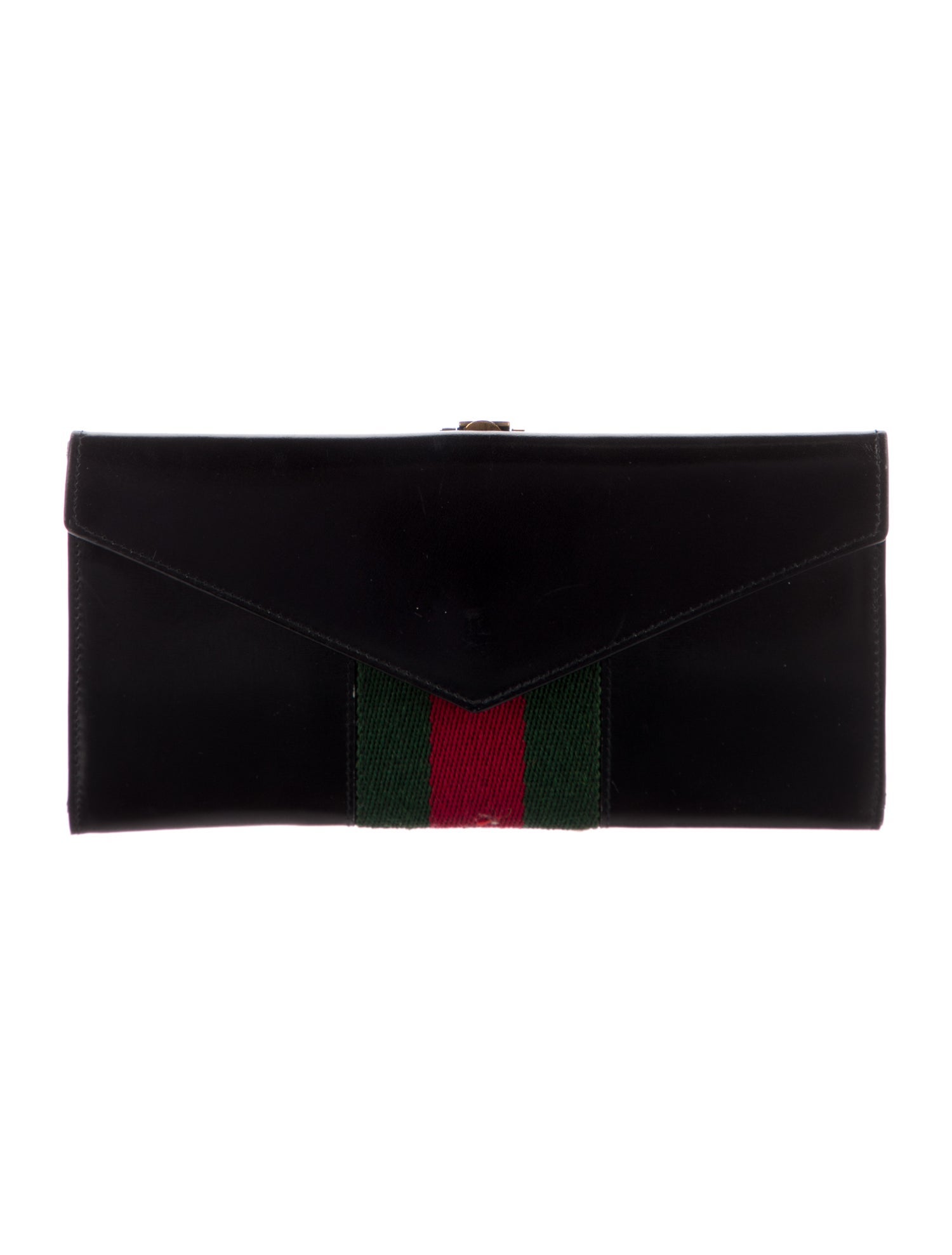 Gucci Vintage Web Accent Continental Wallet