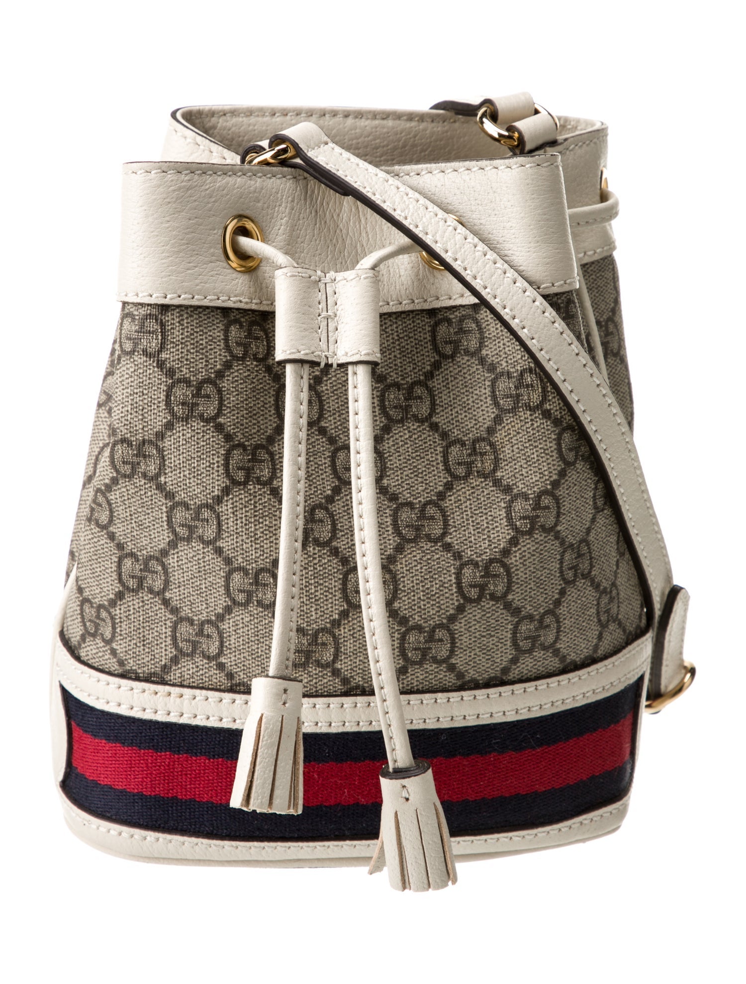 Gucci GG Supreme Bucket Bag Vintage - Neutrals Crossbody