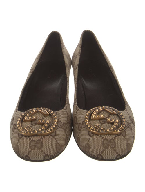 Gucci Canvas Printed Pumps
