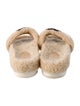 Gucci Interlocking G Logo Shearling Slides