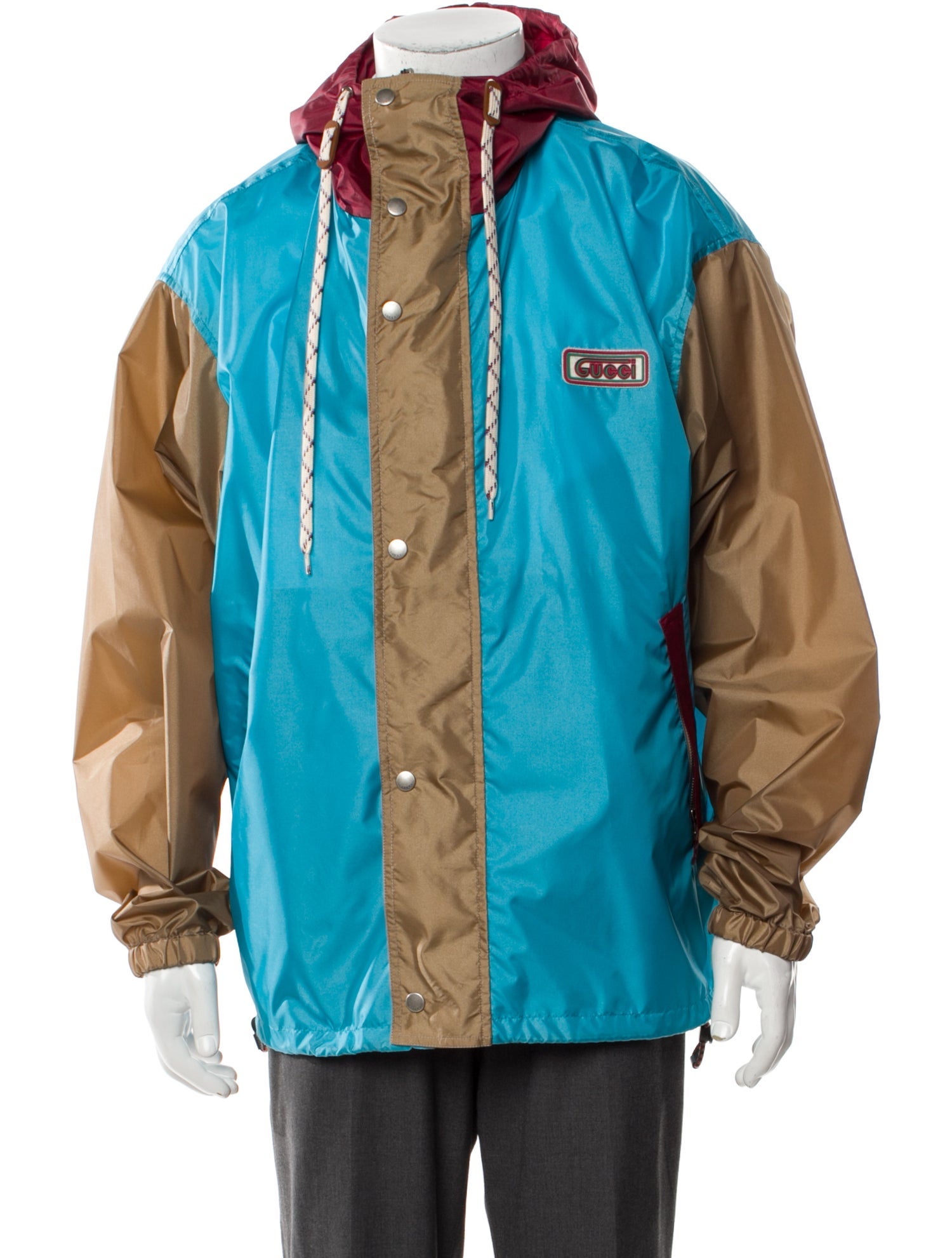 Gucci 2023 Colorblock Pattern Windbreaker