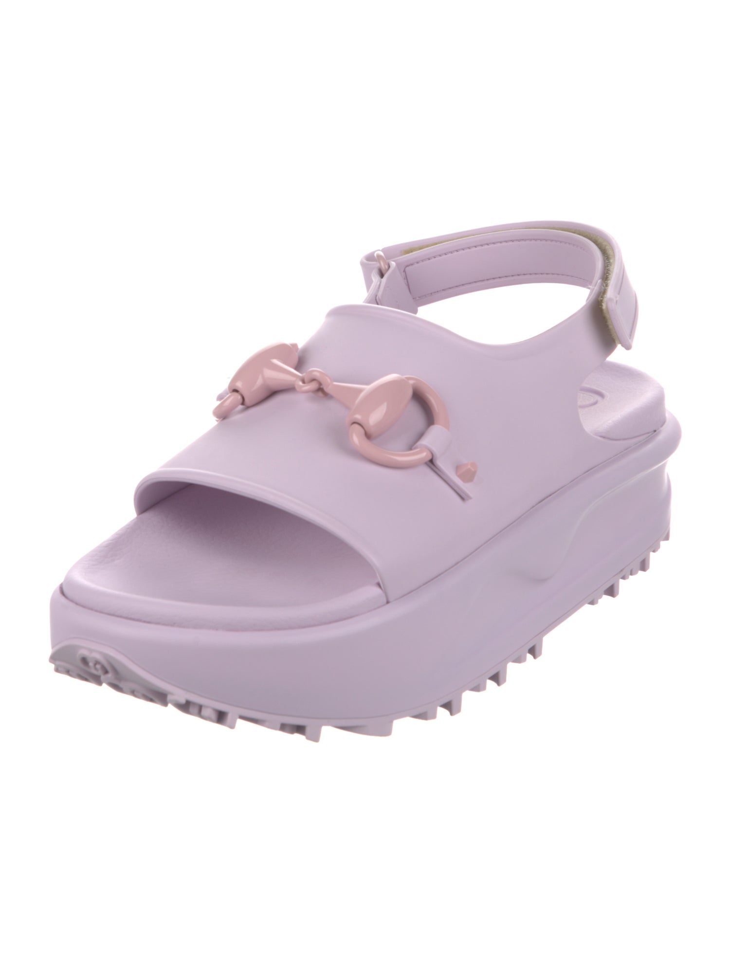 Gucci Rubber Slingback Sandals