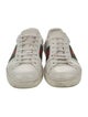 Gucci Web Accent Leather Sneakers