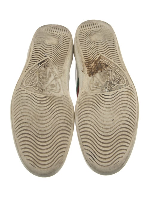 Gucci Web Accent Leather Sneakers