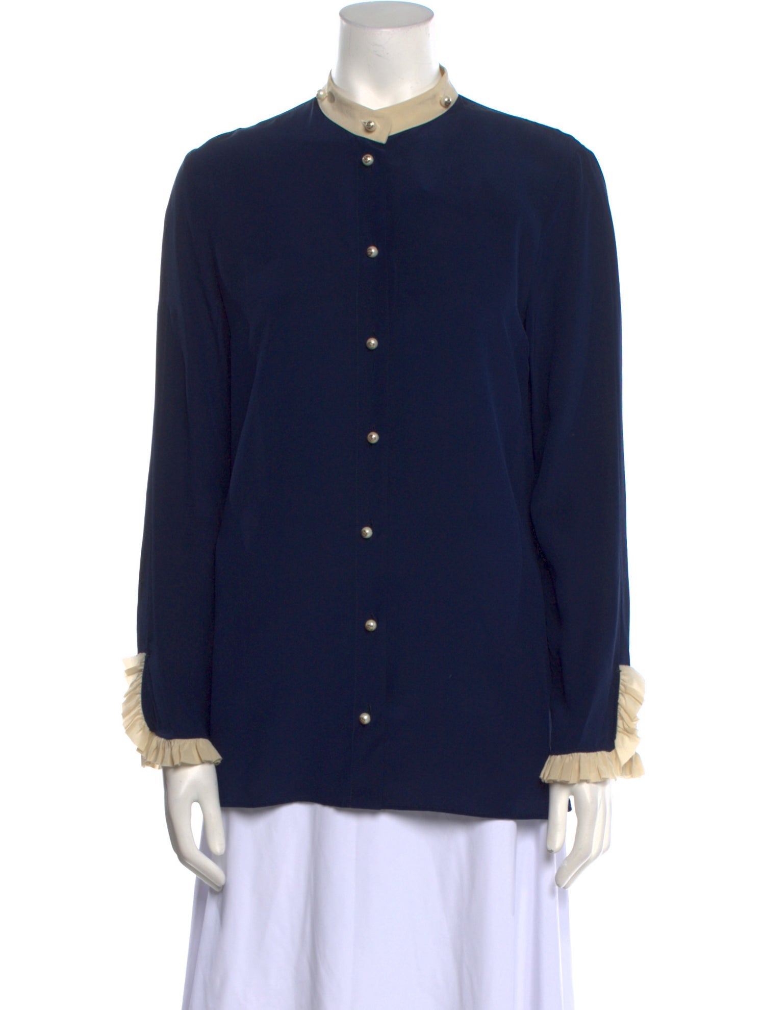 Gucci 2017 Silk Button-Up Top