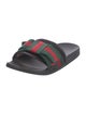 Gucci Web Accent Striped Slides