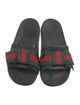 Gucci Web Accent Striped Slides