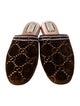Gucci Velvet Printed Mules