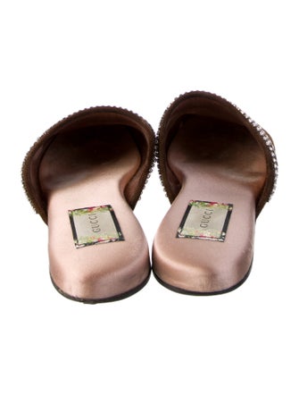 Gucci Velvet Printed Mules