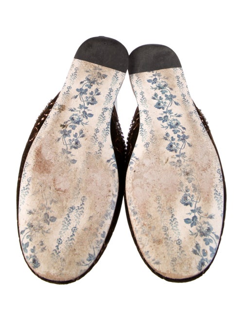 Gucci Velvet Printed Mules