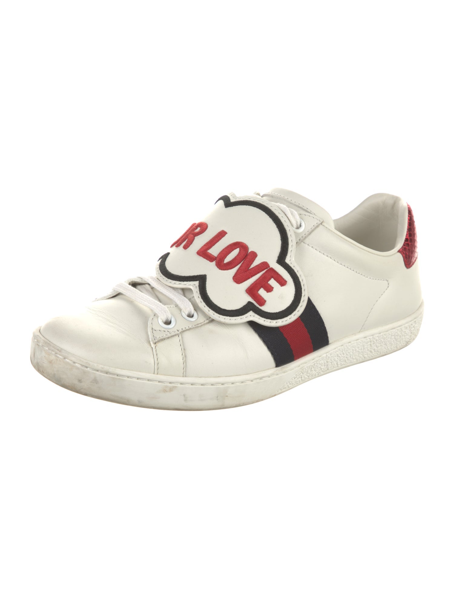 Gucci Leather Patterned Sneakers