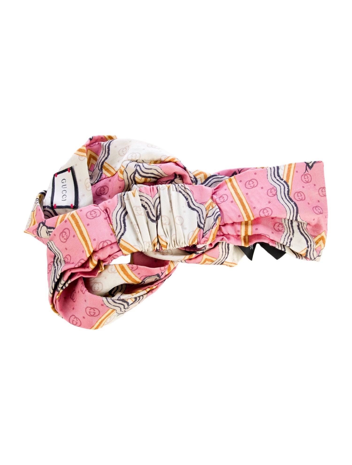 Gucci Pattern Print Silk Headband