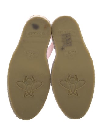 Gucci Interlocking G Logo Canvas D'Orsay Pumps