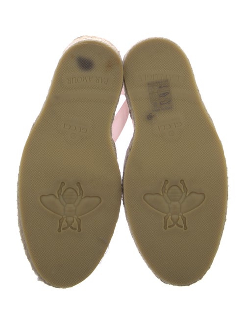 Gucci Interlocking G Logo Canvas D'Orsay Pumps