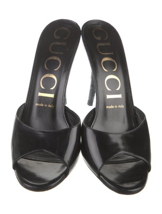 Gucci Patent Leather Slides