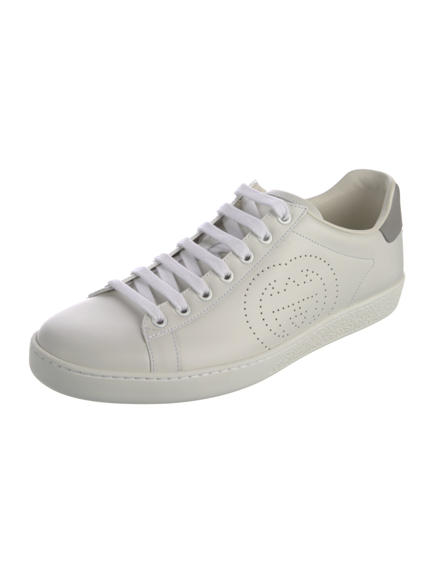Gucci Interlocking G Logo Leather Sneakers