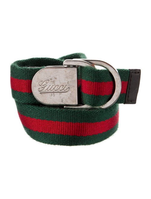 Gucci Web Printed Belt