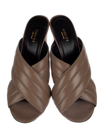 Gucci Leather Slides