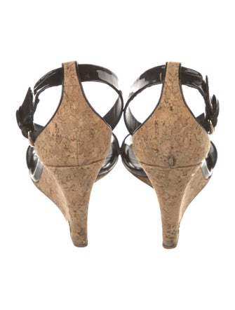 Gucci Interlocking G Logo Patent Leather Espadrilles