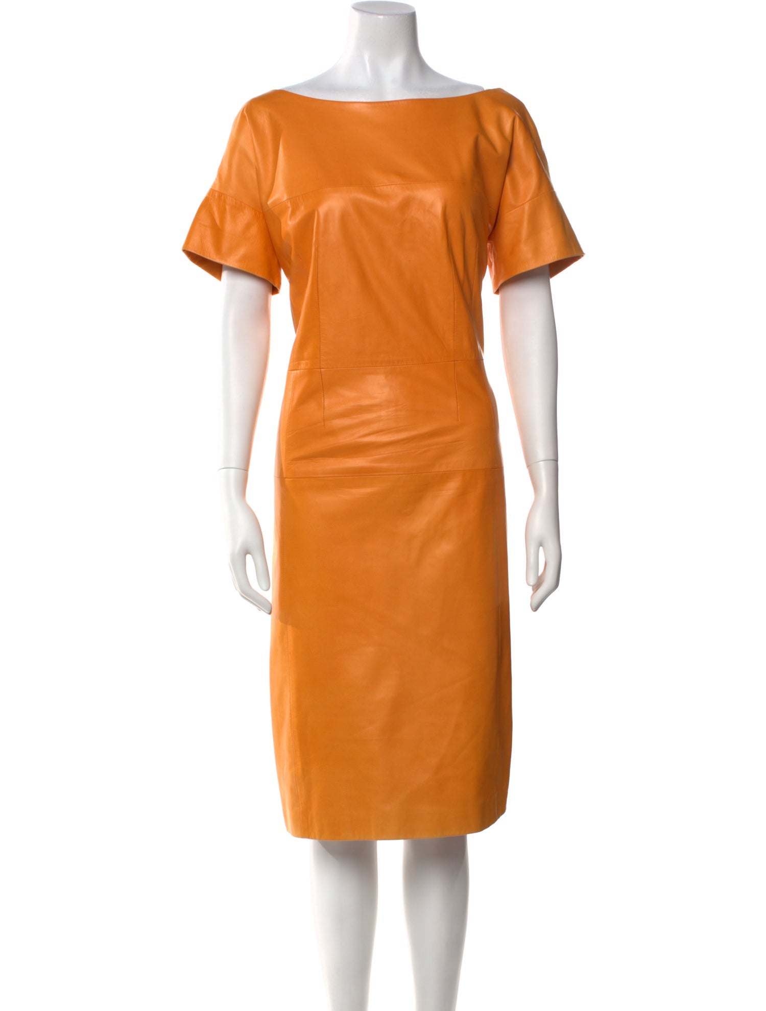 Gucci Leather Midi Length Dress