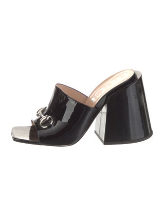 Gucci Patent Leather Slides
