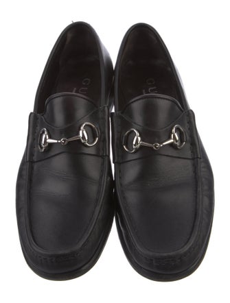 Gucci Horsebit Accent Leather Loafers