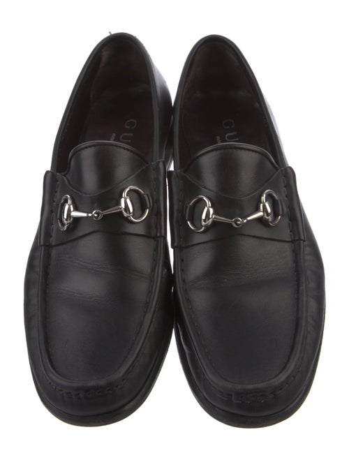 Gucci Horsebit Accent Leather Loafers