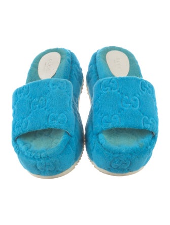 Gucci GG Logo Terry Cloth Espadrilles