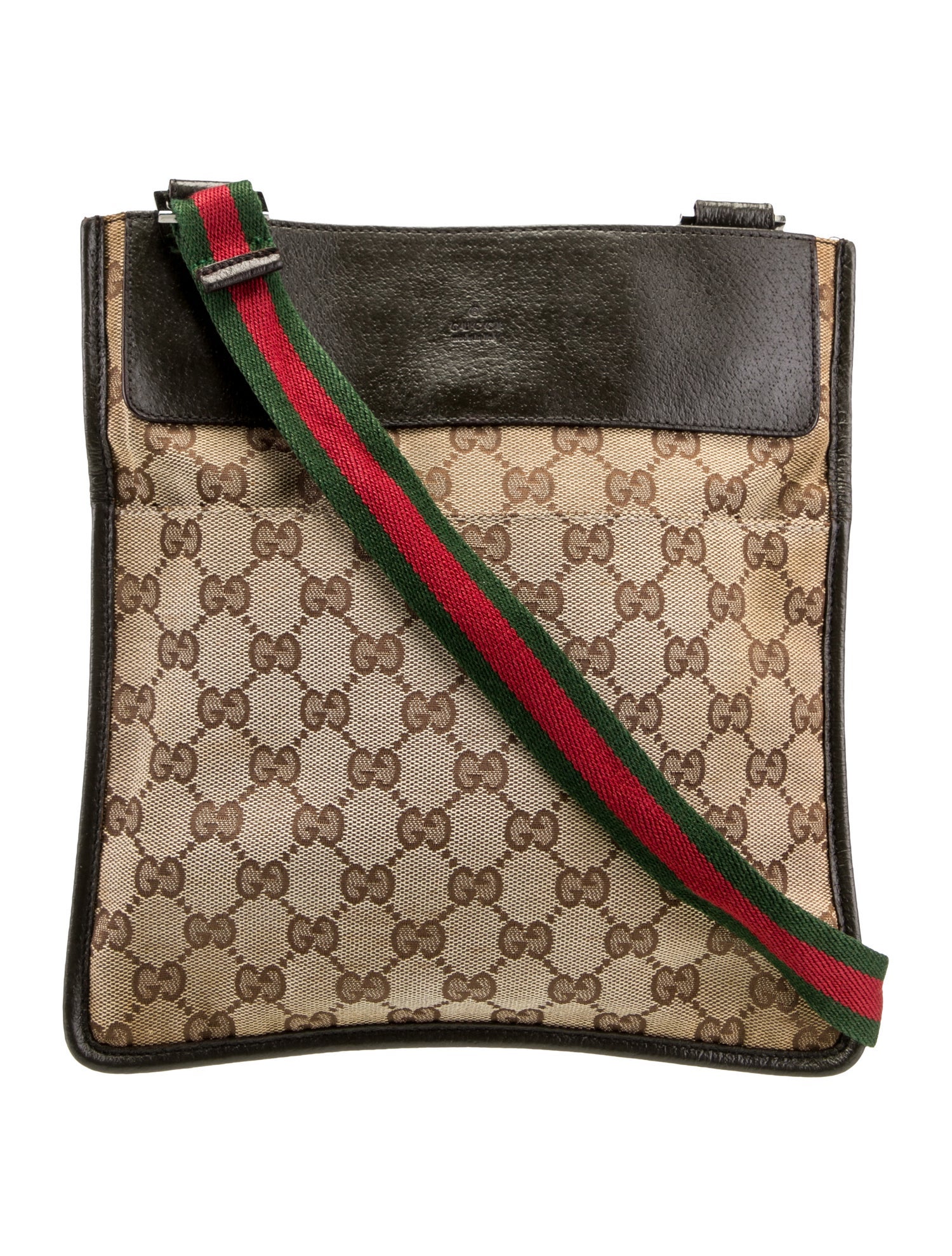 Gucci GG Canvas Messenger Bag Vintage