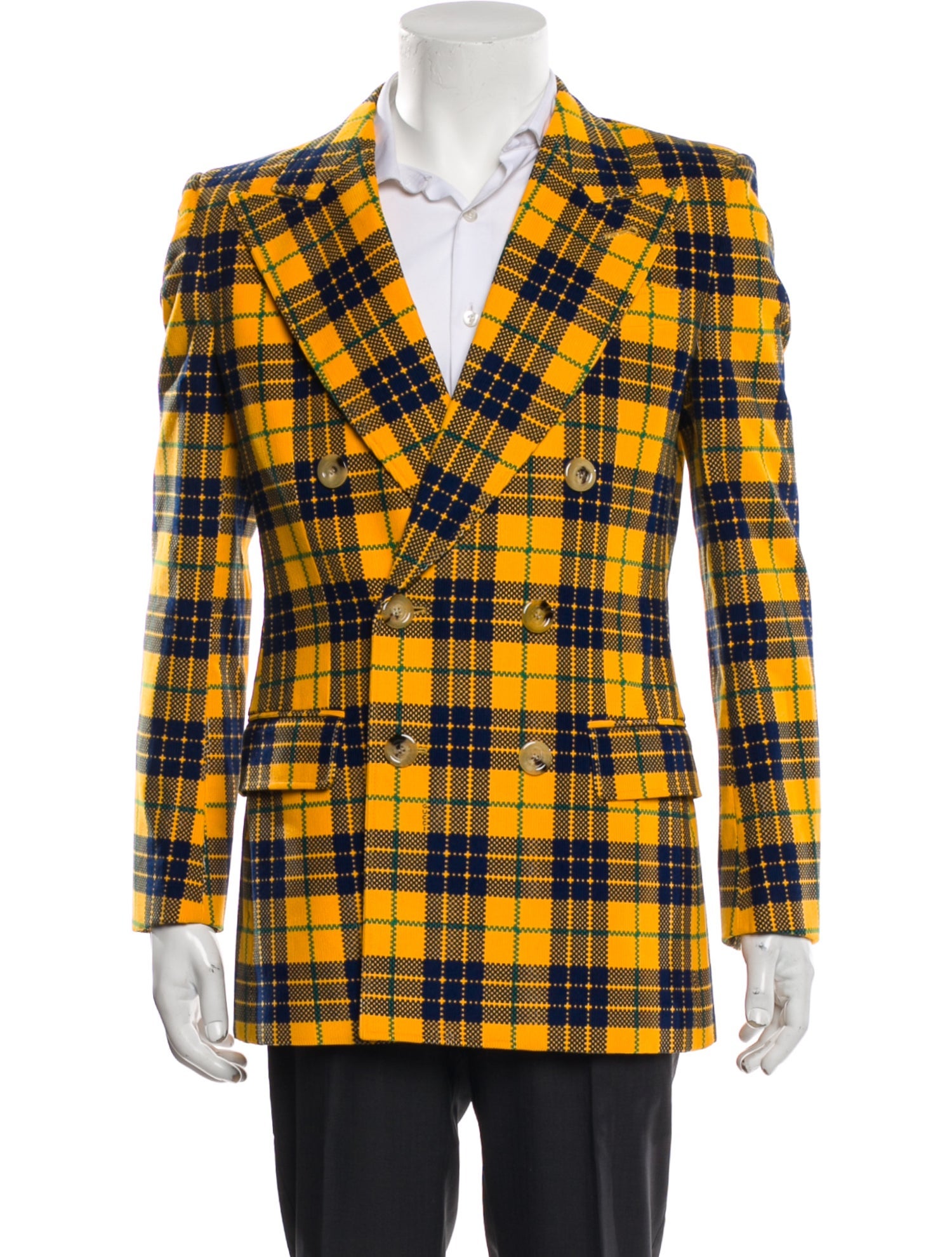 Gucci 2023 Plaid Print Blazer w/ Tags