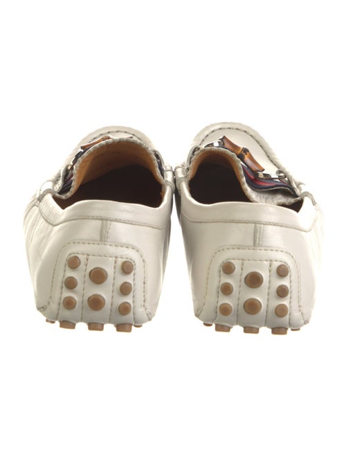 Gucci Web Accent Leather Drivers