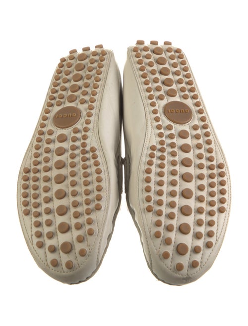 Gucci Web Accent Leather Drivers