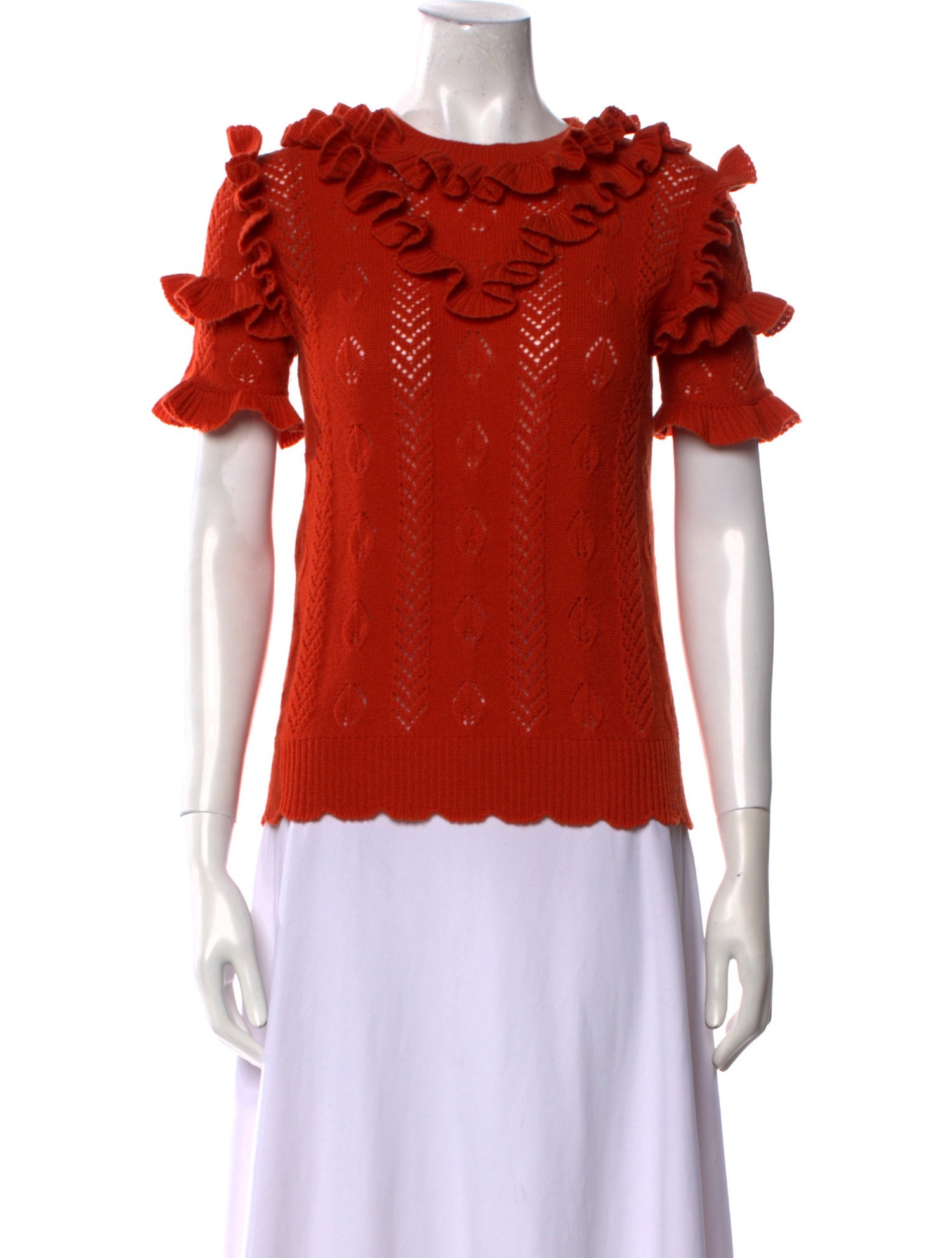 Gucci Bateau Neckline Top Wool Sweater