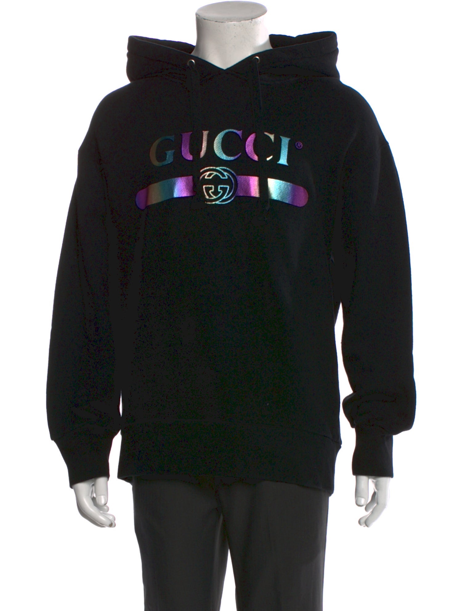 Gucci Graphic Print Crew Neck Hoodie