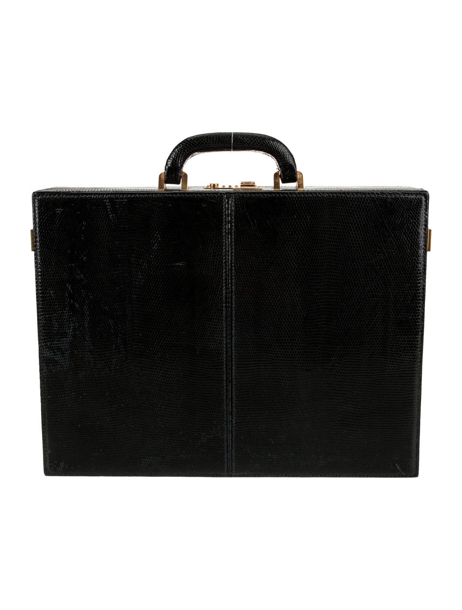 Gucci Lizard Briefcase Vintage