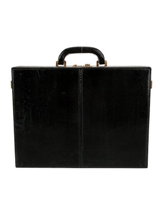 Gucci Lizard Briefcase Vintage