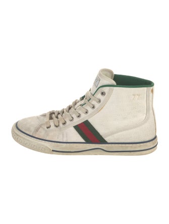 Gucci Web Accent Canvas Sneakers
