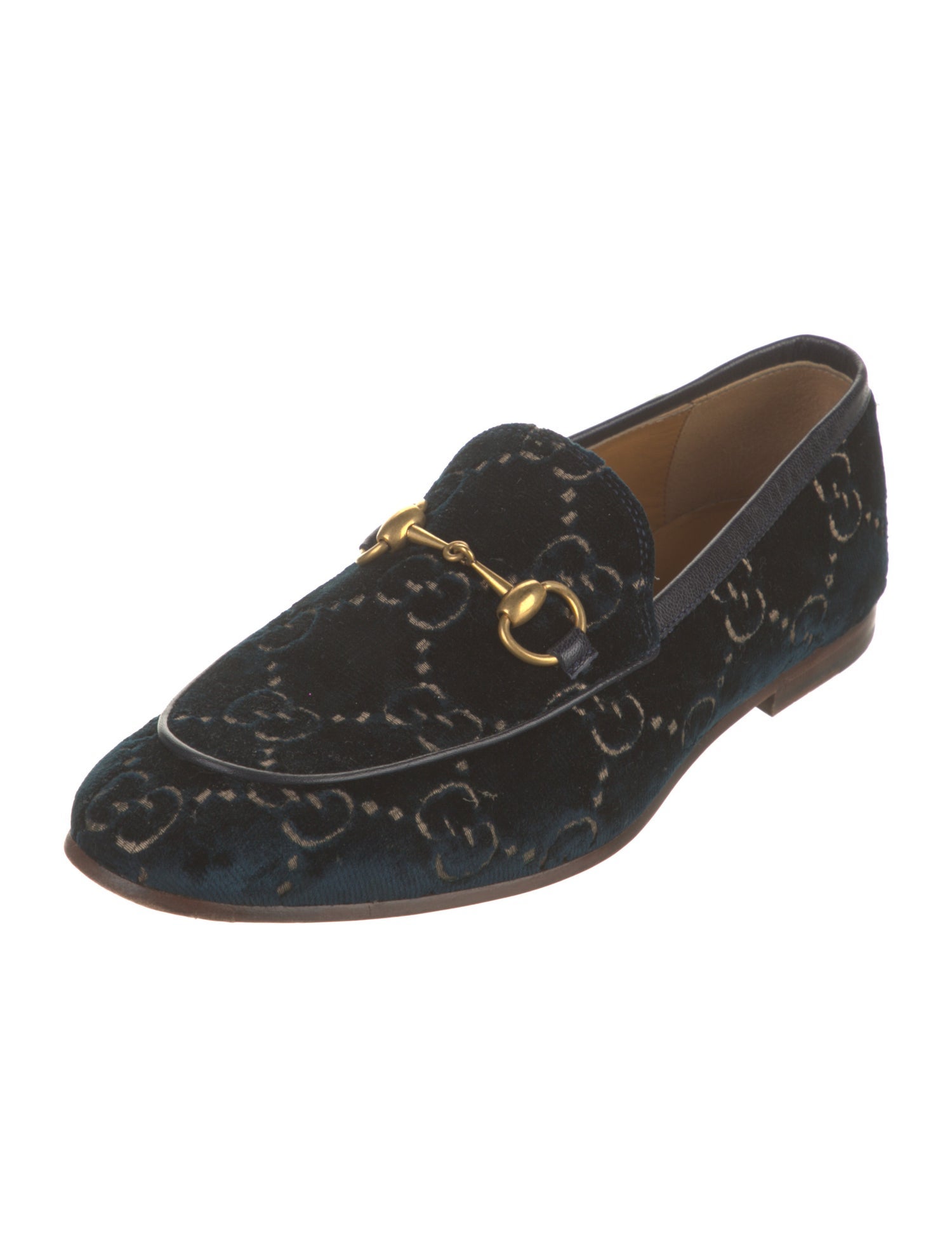 Gucci GG Logo Velvet Loafers