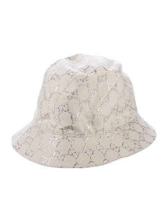 Gucci Metallic GG Logo Bucket Hat