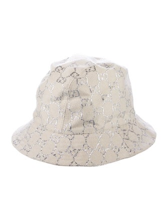 Gucci Metallic GG Logo Bucket Hat