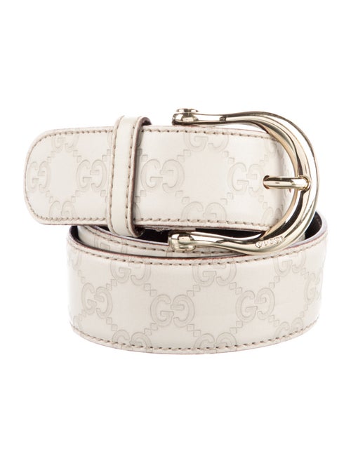 Gucci GG Embossed Leather Belt