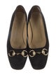 Gucci Horsebit Accent Suede Pumps