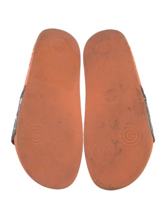 Gucci Leather Printed Slides