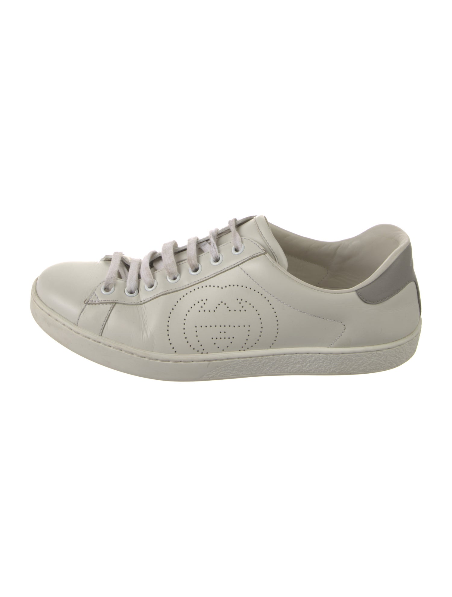 Gucci Interlocking G Logo Leather Sneakers