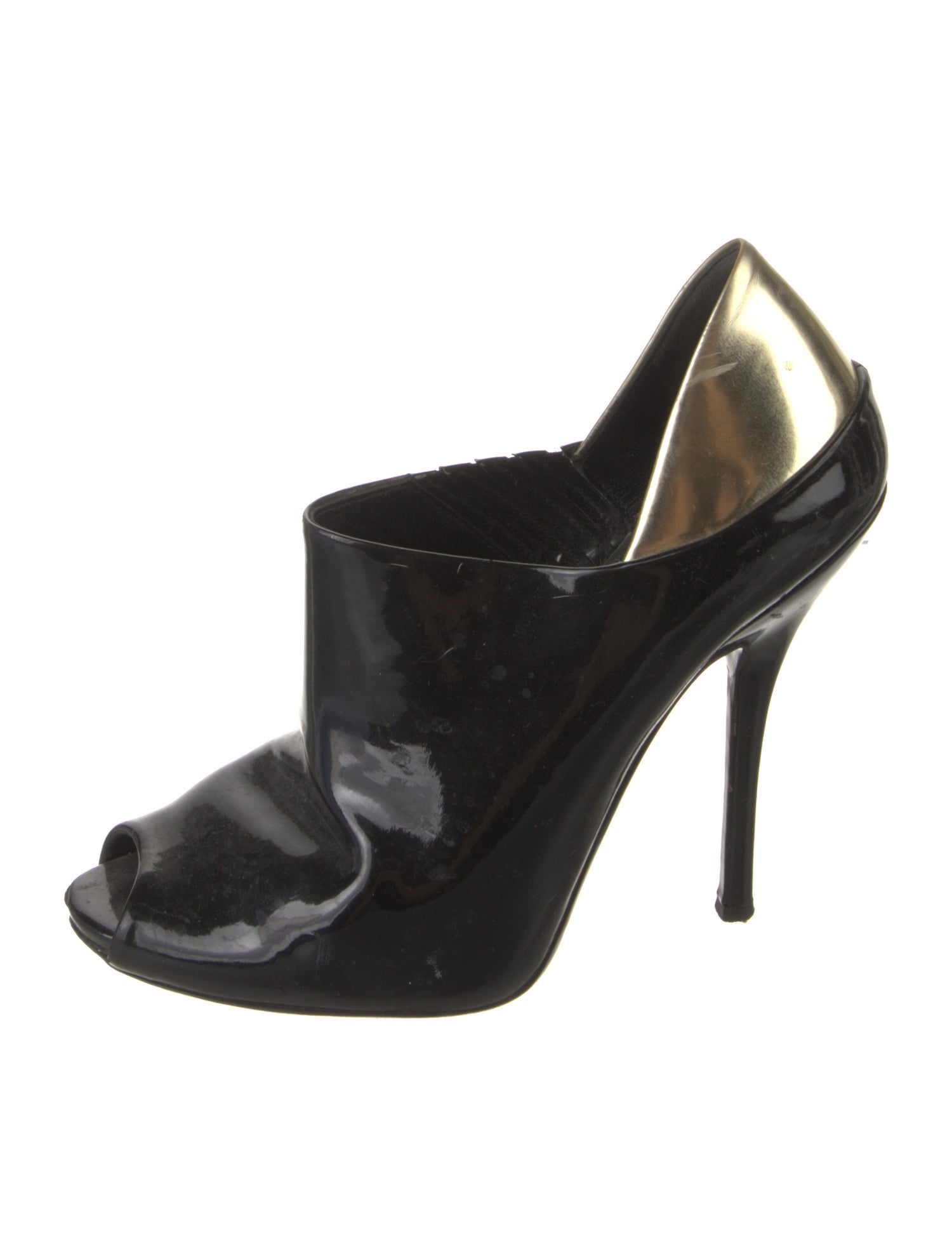 Gucci Patent Leather Mules